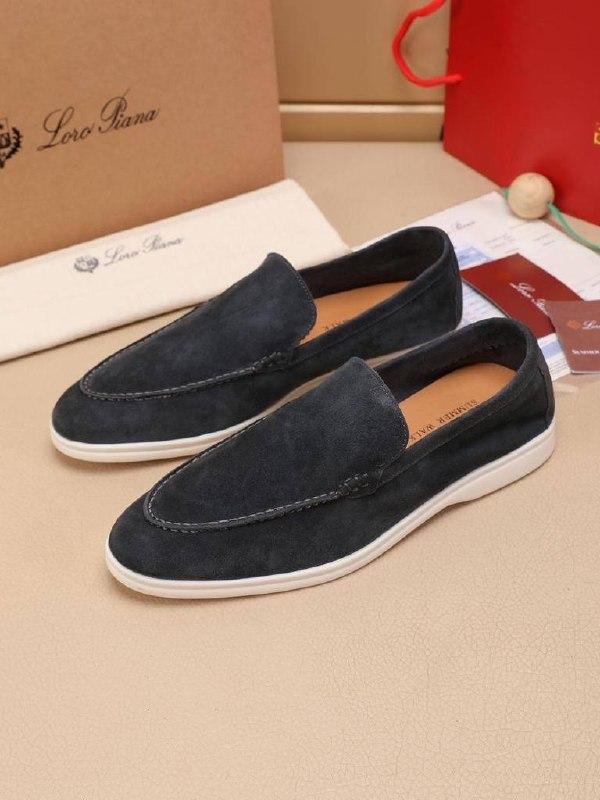 Мужские ботинки Loro Piana из натуральной замши
